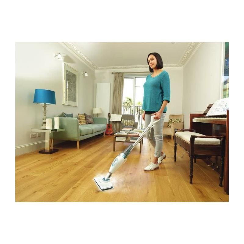 Balai Vapeur Multi-Surfaces 300W - Chauffe rapide - Câble 6M - 350 ml