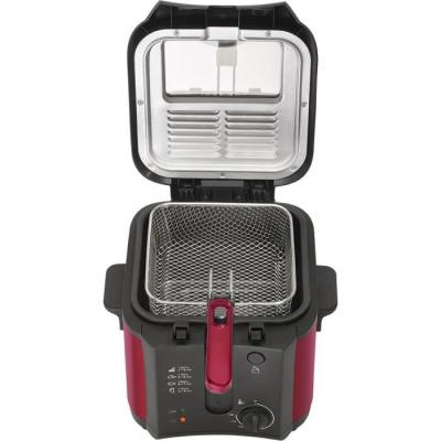 Friteuse électrique BRANDT FRI25R - 2,5L + 1kg - Rouge/Noir