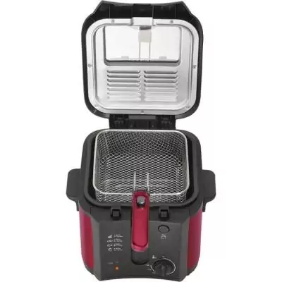 Friteuse électrique BRANDT FRI25R - 2,5L + 1kg - Rouge/Noir