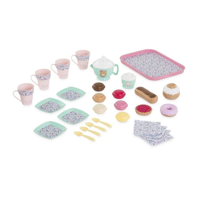 Accessoires poupons COROLLE - Ma Dinette Thé et Goûter - 30 accessoires