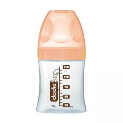Biberon Dodie Sensation+ Anti-Coliques en Verre 150ml Beige - Parfait pour Bébé! Biberon Dodie Sensation+ Anti-Coliques en Verre 150ml Beige - Parfait pour Bébé!