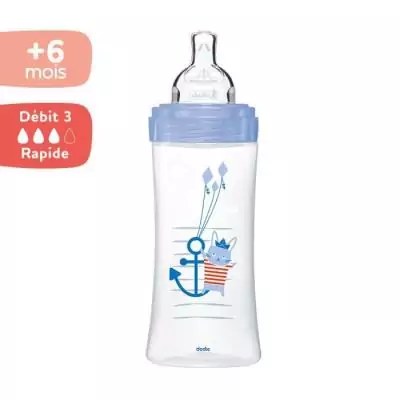 Biberon Dodie Sensation+ Anti-Coliques Lapin 330ml - Idéal pour les bébés de plus de 6 mois Biberon Dodie Sensation+ Anti-Coliques Lapin 330ml - Idéal pour les bébés de plus de 6 mois