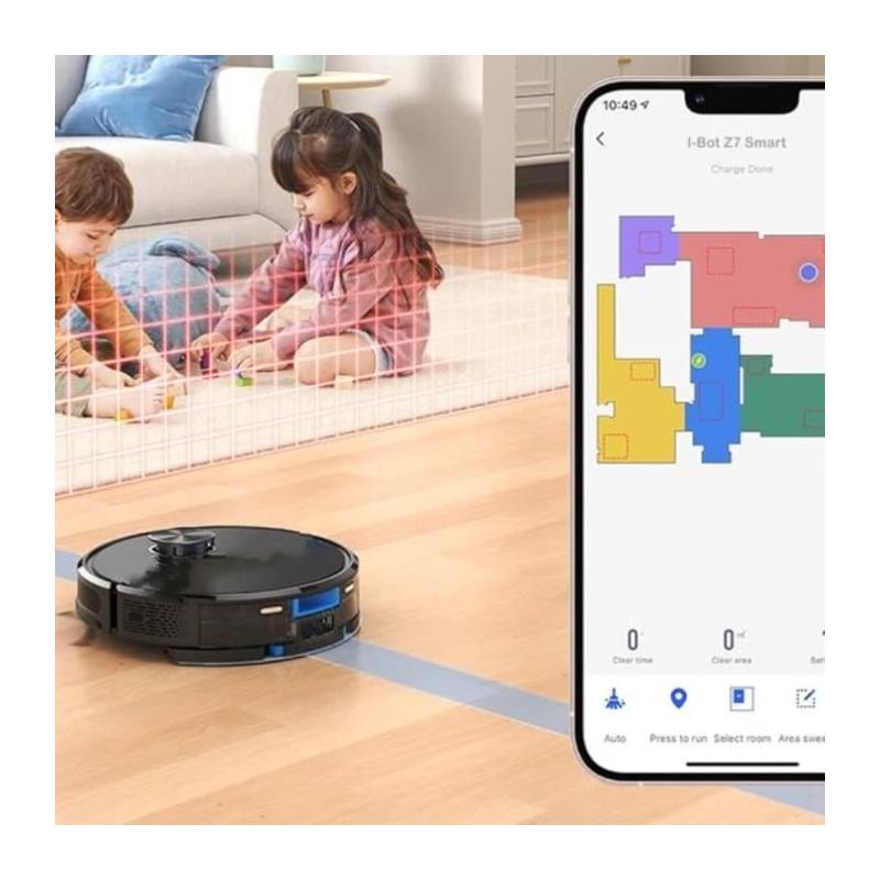 Aspirateur Robot Connecté EZICLEAN I-Bot Z7 Smart - Performant et Eco-Responsable