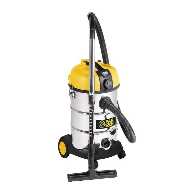 Aspirateur eau et poussiere FARTOOLS NET-UP30-P - Cuve inox 30L