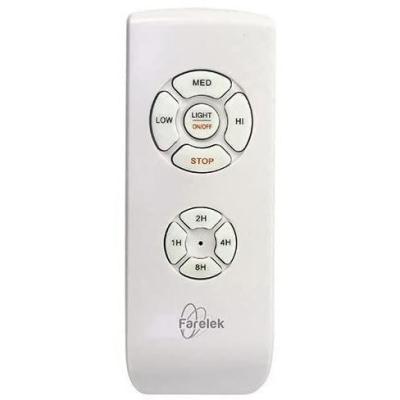 Ventilateur de plafond OKLAHOMA Blanc & Bois - Ø137cm 100W + LED