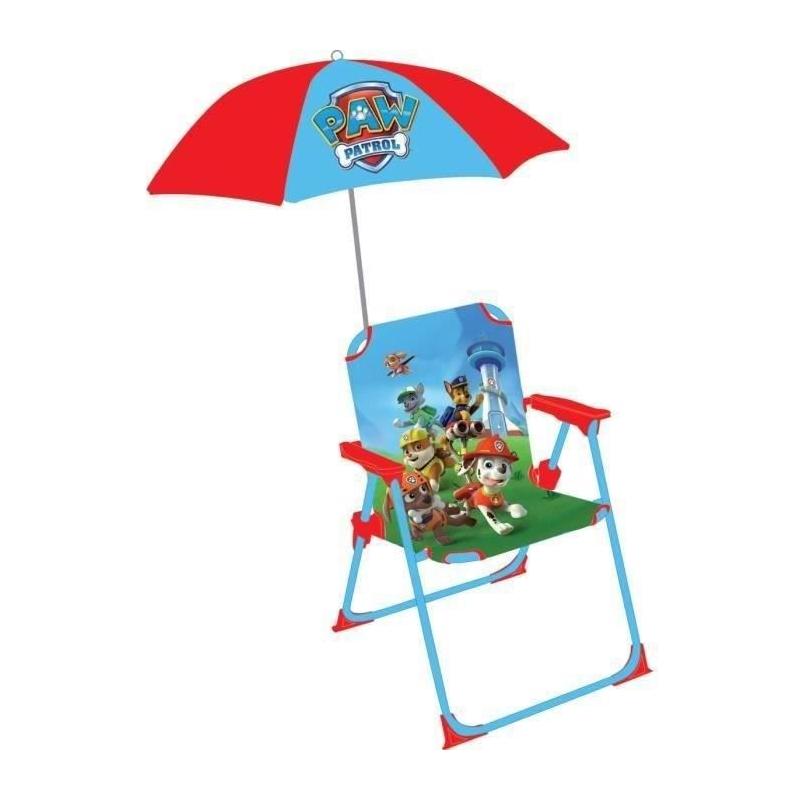 Chaise parasol Pat Patrouille pour enfant - Fun House : idéale pour l'été