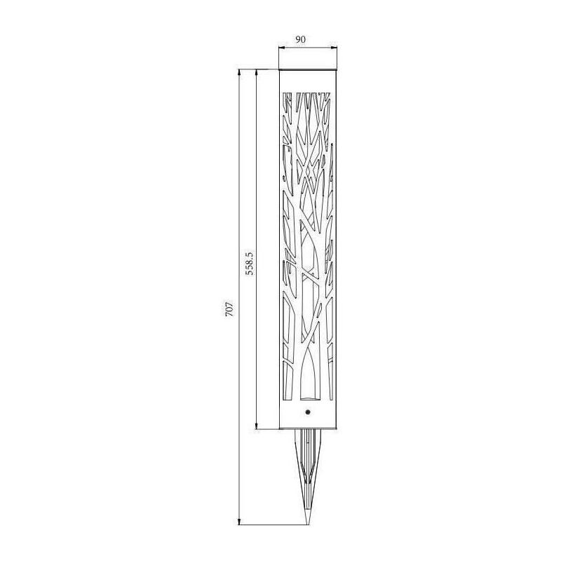 Borne solaire GALIX G4465 - Illuminez votre jardin - Blanc Chaud