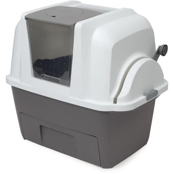 CATIT Maison de toilette - Bac a litiere pour chat - Smartsift - Systeme de ramassage - L. 66 x l. 48 x H. 64 cm
