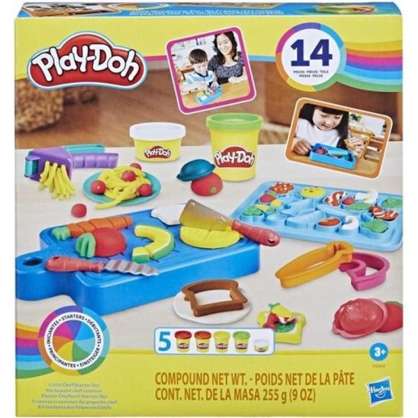 PLAY-DOH Kit du petit chef cuisinier, pâte a modeler, 14 accessoires de cuisine, jouets préscolaires, Playdoh Kitchens