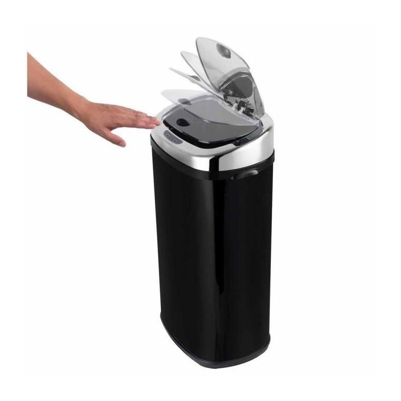Poubelle de cuisine automatique LARGO KITCHEN MOVE 42L - Noir brillant