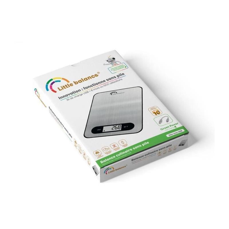 Balance culinaire Slim Inox USB Réparable - LITTLE BALANCE