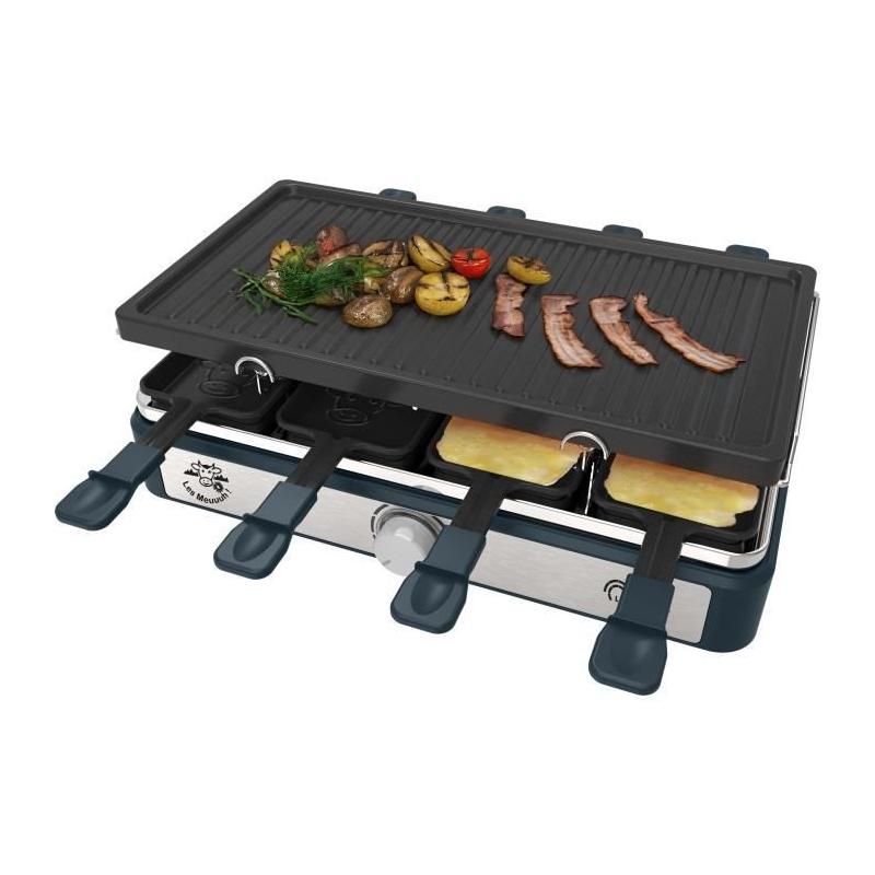 Appareil à raclette rectangulaire - LITTLE BALANCE - Maxi Grill & Cheese - Meuuh / poivre - 8 pers