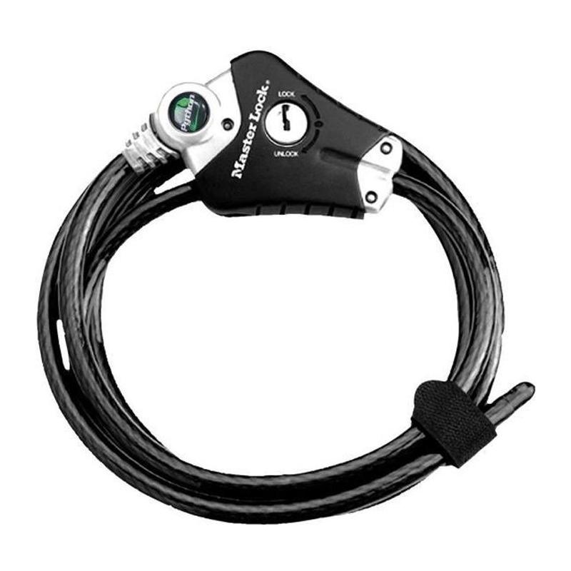 Antivol MASTER LOCK Câble ajustable 30cm-1,8m