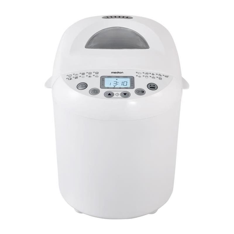 Machine à Pain MEDION 550W - 19 programmes - Blanc