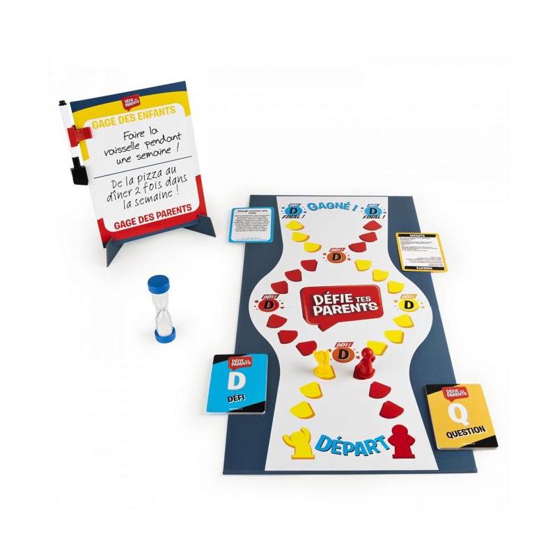 Jeu de société Spin Master - Défie tes parents - Questions & Défis Amusants