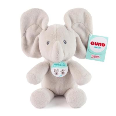 Cache-cache Flappy l'Éléphant Gund - Peluche 32x21x13 cm
