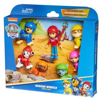 Figurines Miniatures Rescue Wheels La Pat' Patrouille - Pack de 7