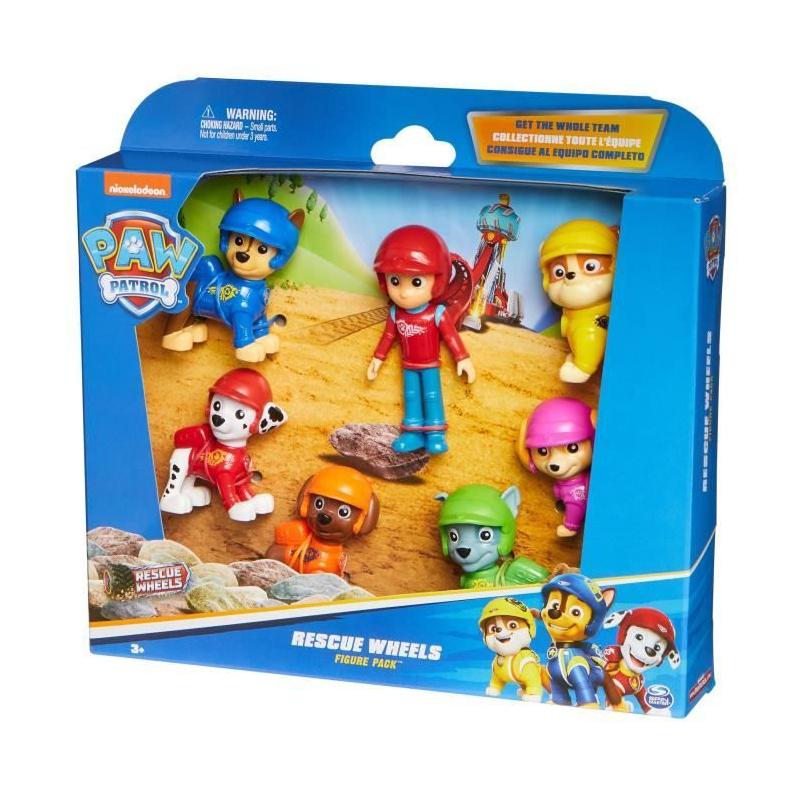Figurines Miniatures Rescue Wheels La Pat' Patrouille - Pack de 7