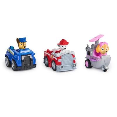 Pack de 3 véhicules rétro friction La Pat' Patrouille - Figurine miniature