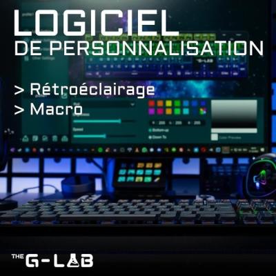Clavier Gamer Ultra Low Profile - KEYZ PLATINIUM Mécanique (Switch Rouge)
