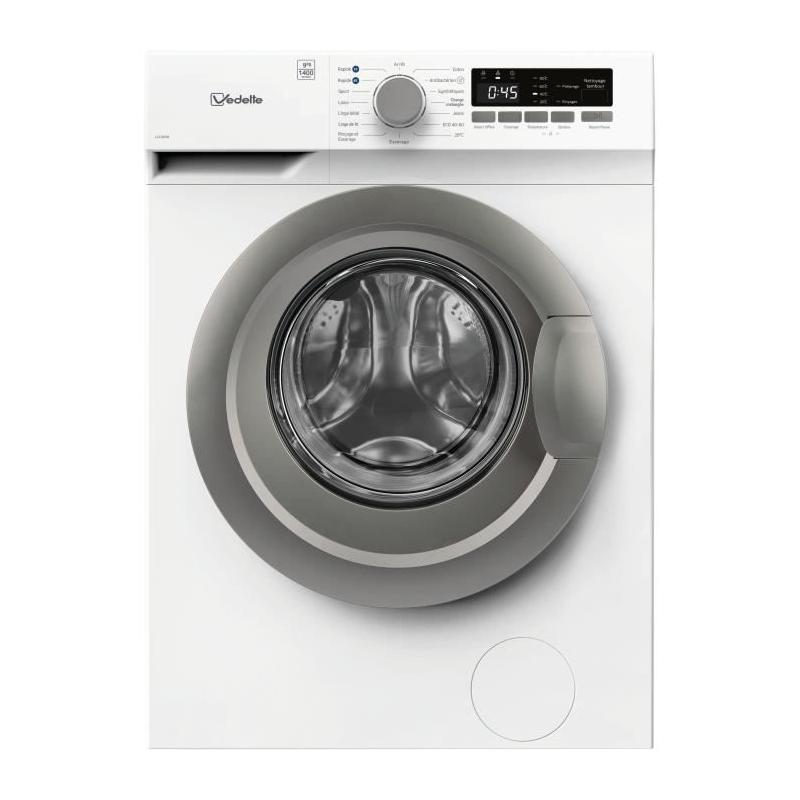 Lave-linge hublot VEDETTE LLV395W: Performant et responsable
