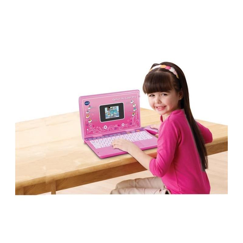 Ordinateur bilingue VTECH Genius XL Color Pro Rose - 6-11 ans