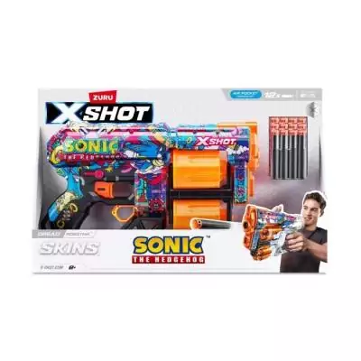 Lanceur de fléchettes X-SHOT Dread SONIC - Double canons rotatifs - Capacité 12 fléchettes