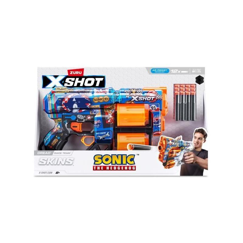 Lanceur de fléchettes X-SHOT Dread SONIC - Double canons rotatifs - Capacité 12 fléchettes