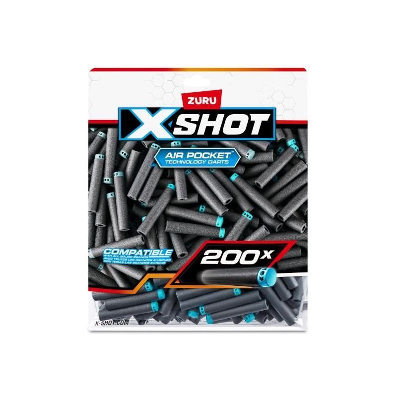 Recharge de fléchettes ZURU X-SHOT Excel Pack 200 - Technologie à poche d'air