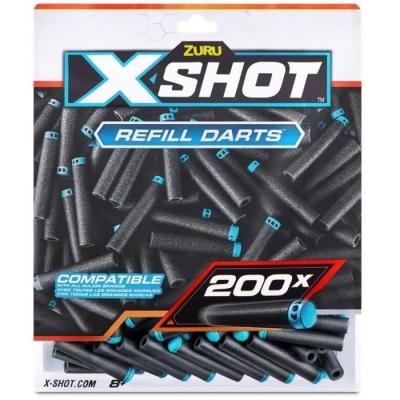 Recharge de fléchettes ZURU X-SHOT Excel Pack 200 - Technologie à poche d'air