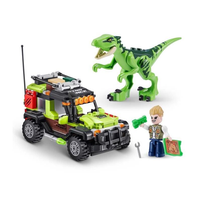 Set de construction Dino Adventure Raptor Force - 252 pièces - Camion inclus