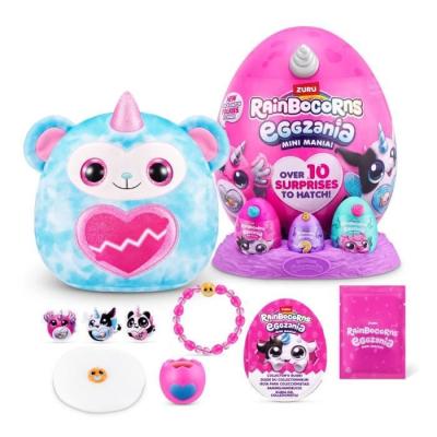 Peluches surprises ZURU - Eggzania Mini Surprise S1 - 10 surprises - 6 modèles - Moelleuse