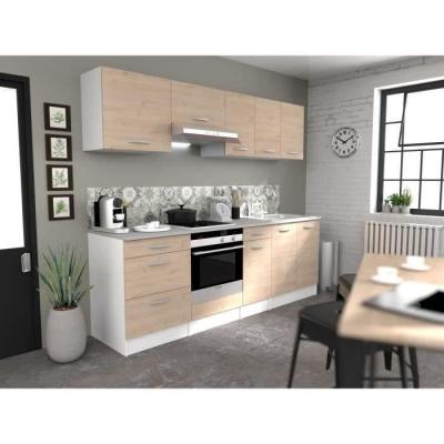 Meuble bas 2 portes + 2 tiroirs OSLO - Chene Jackson