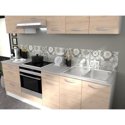 Meuble bas 2 portes + 2 tiroirs OSLO - Chene Jackson