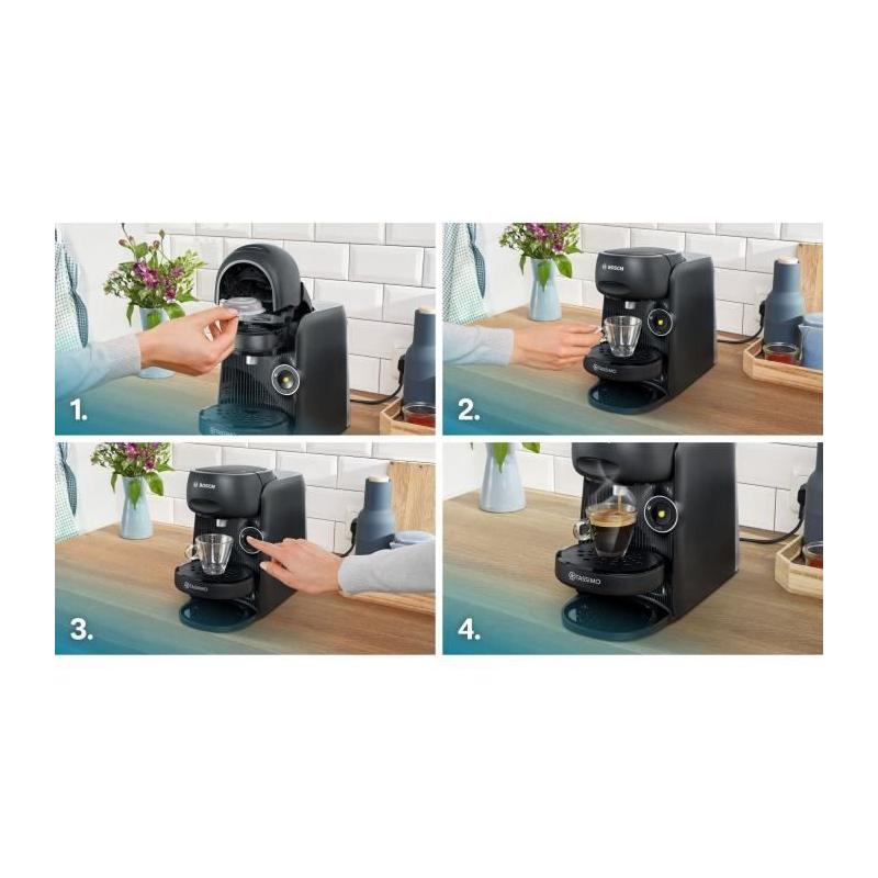 Machine à café multi-boissons Bosch Tassimo T16 Finesse noir - 1400W