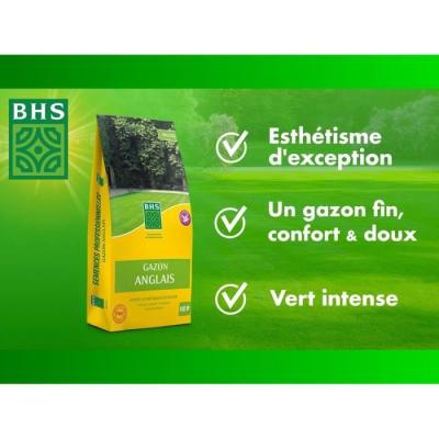 Gazon Anglais BHS 10kg - Pour Jardins Haut de Gamme