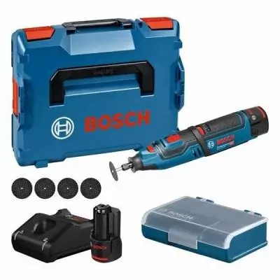Outil Rotatif Bosch Professional GRO 12V-35 + 2 Batteries 2,0Ah - Compact et Performant
