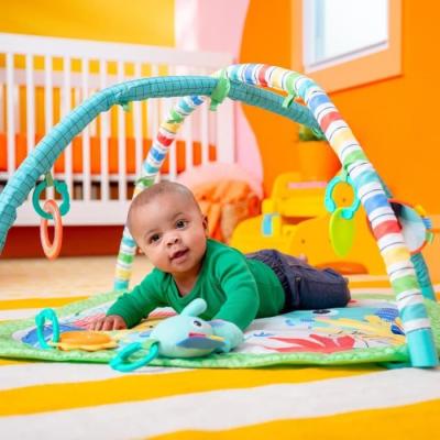 Tapis de sol éveil bébé évolutif pliable Jungle Vert
