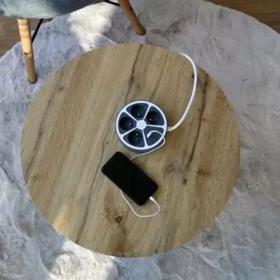 Bloc cercle - CHACON - 4 x16 A + 2 USB-1 - 1,5 m - Gris - Compact et polyvalent Bloc cercle - CHACON - 4 x16 A + 2 USB-1 - 1,5 m - Gris - Compact et polyvalent