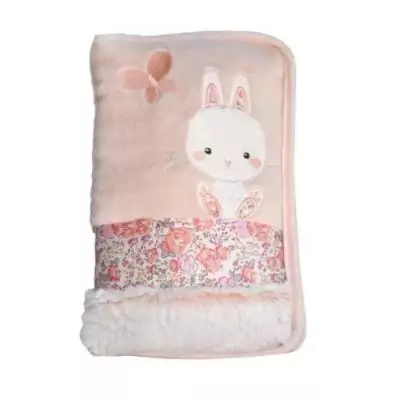 Protège carnet de santé Lapinou - Rose 15x26 cm - Organisation parfaite