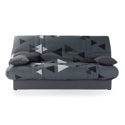 Banquette clic clac 3 places tissu Bikini gris - DREAM