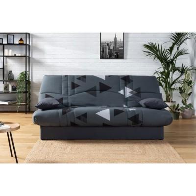 Banquette clic clac 3 places tissu Bikini gris - DREAM
