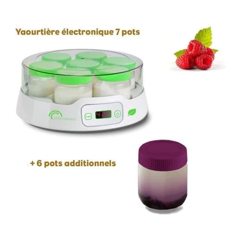 Yaourtière LITTLE BALANCE - Digital - 7 pots + 6 pots additionnels