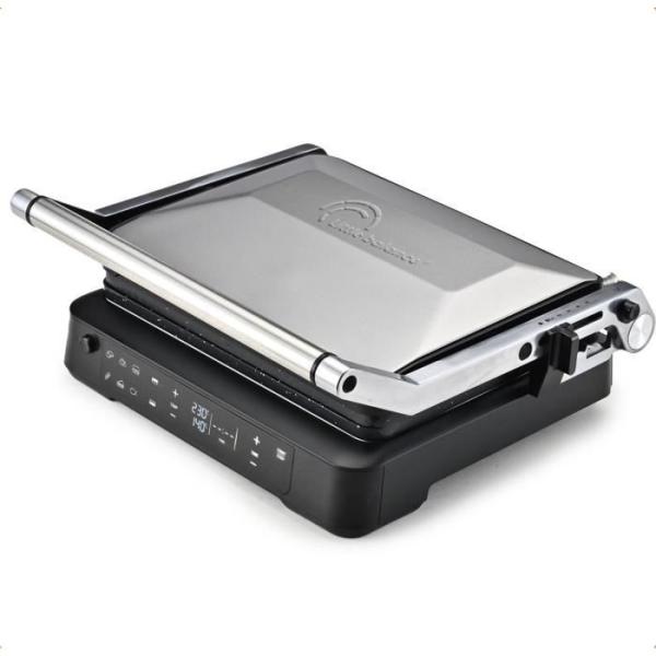 Grill viande - LITTLE BALANCE - 8734 - 2000 W - 6 positions - Aluminium / Noir