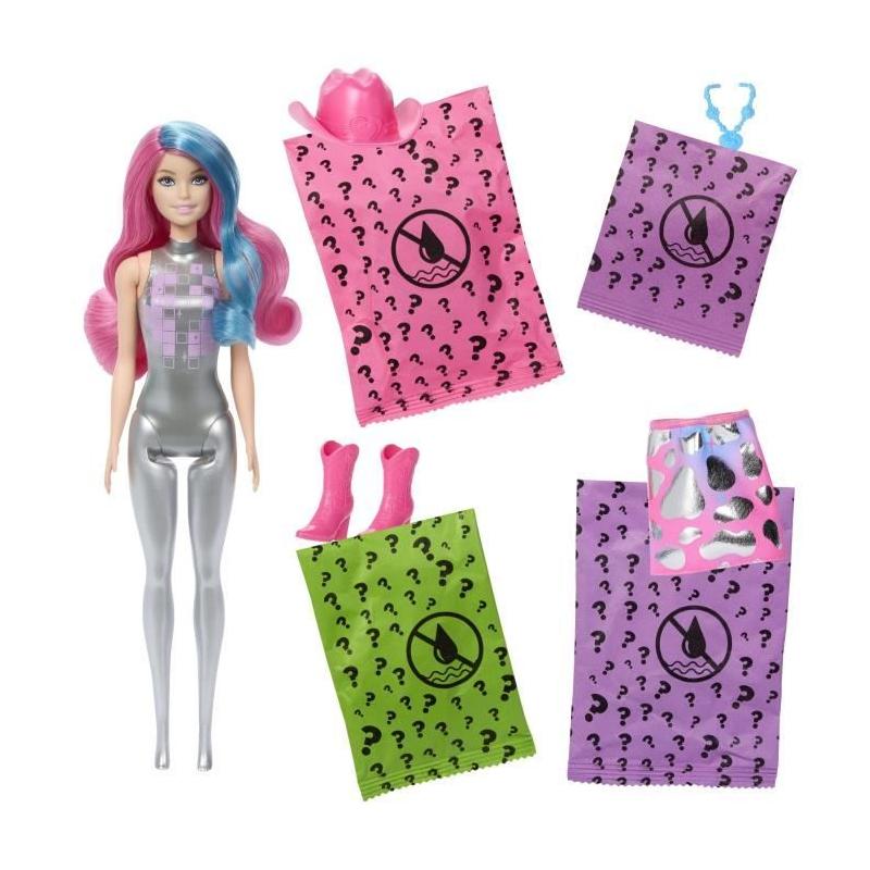 Poupée Barbie Color Reveal Disco Country Star - 6 Surprises