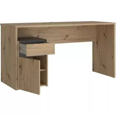 Bureau MODULTRICK Chene/Gris foncé - 140 x 52,7 x 72,5 cm