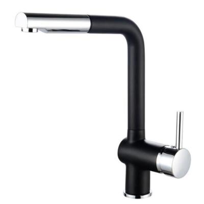 Robinet de cuisine Matsouko - Avec douchette - Gris chromé et noir