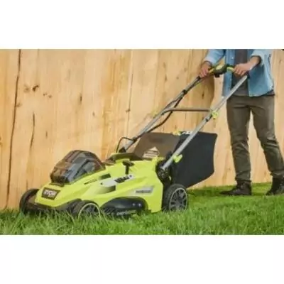 Tondeuse sans fil RYOBI 36V - Ø coupe 40 cm - ramassage et mulching