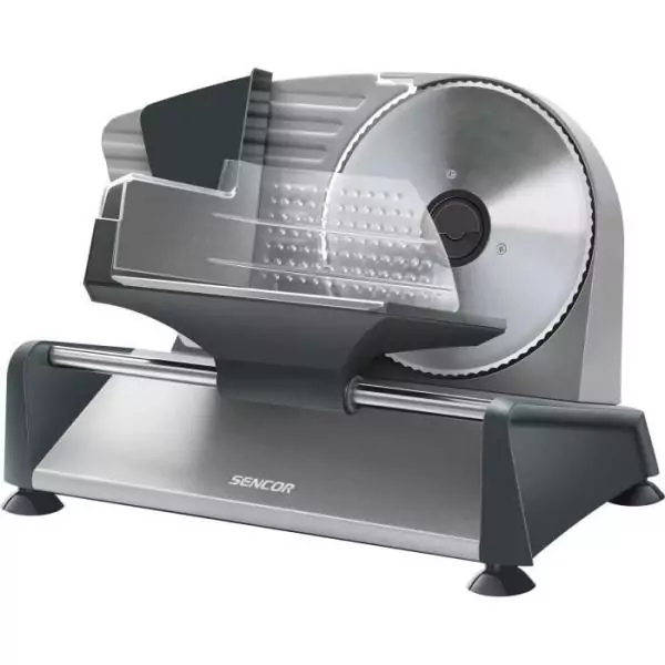 Trancheuse électrique - SENCOR - SFS 4050SS - 150 W - Epaisseur de tranche : jusqu'a 15 mm - Argent
