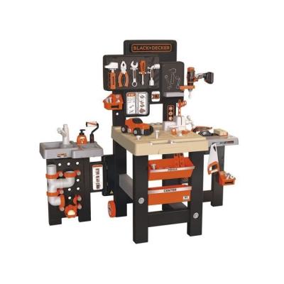 Établi Smoby Black and Decker Mega Center 3 en 1 - Fabrication française